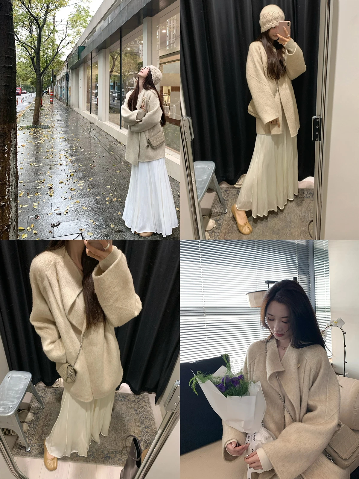 Handcrafted Seeyouiceland Goldze Sweet Snow Double-Colored Camel Woolen Coat with Pleated Stand Collar for Young Women
Handcrafted Seeyouiceland Goldze Sweet Snow Double-Colored Camel Woolen Coat with Pleated Stand Collar for Young Women