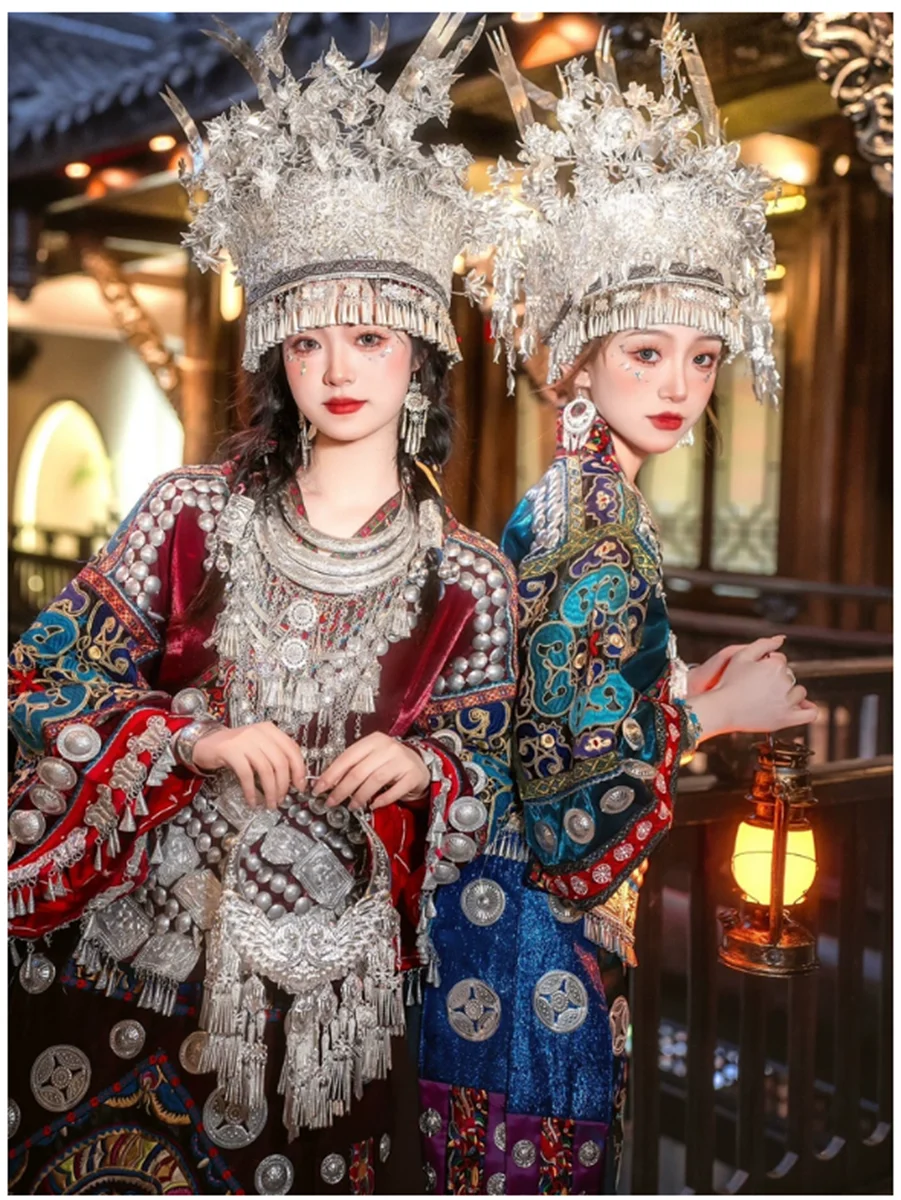 Зимний наряд Miao, Этническая одежда Miao, женский головной убор, вышивка воротника, Этническая одежда Miao, этнический стиль Tujia
Зимний наряд Miao, Этническая одежда Miao, женский головной убор, вышивка воротника, Этническая одежда Miao, этнический стиль Tujia