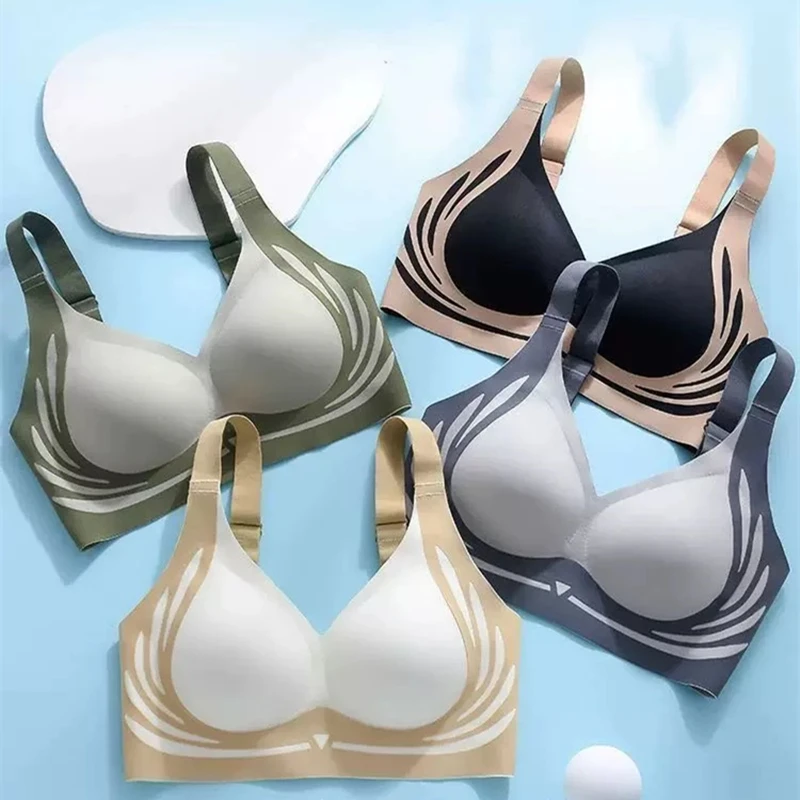 Бесшовный женский бюстгальтер больших размеров с эффектом пуш-ап, красивая фиксированная чашка сзади, без стального кольца, небольшая поддержка груди, удобное нижнее белье
Бесшовный женский бюстгальтер больших размеров с эффектом пуш-ап, красивая фиксированная чашка сзади, без стального кольца, небольшая поддержка груди, удобное нижнее белье