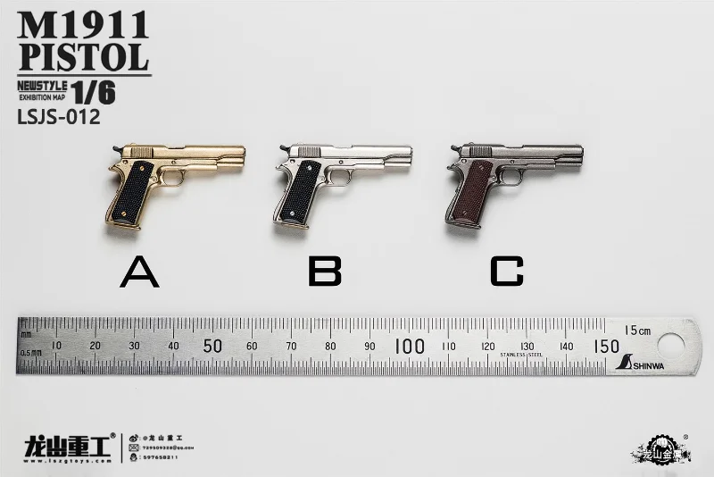 In stock, Longshan Metal LSJS-012 1/6 scale, soldier, die-cast alloy M1911 model toy
In stock, Longshan Metal LSJS-012 1/6 scale, soldier, die-cast alloy M1911 model toy