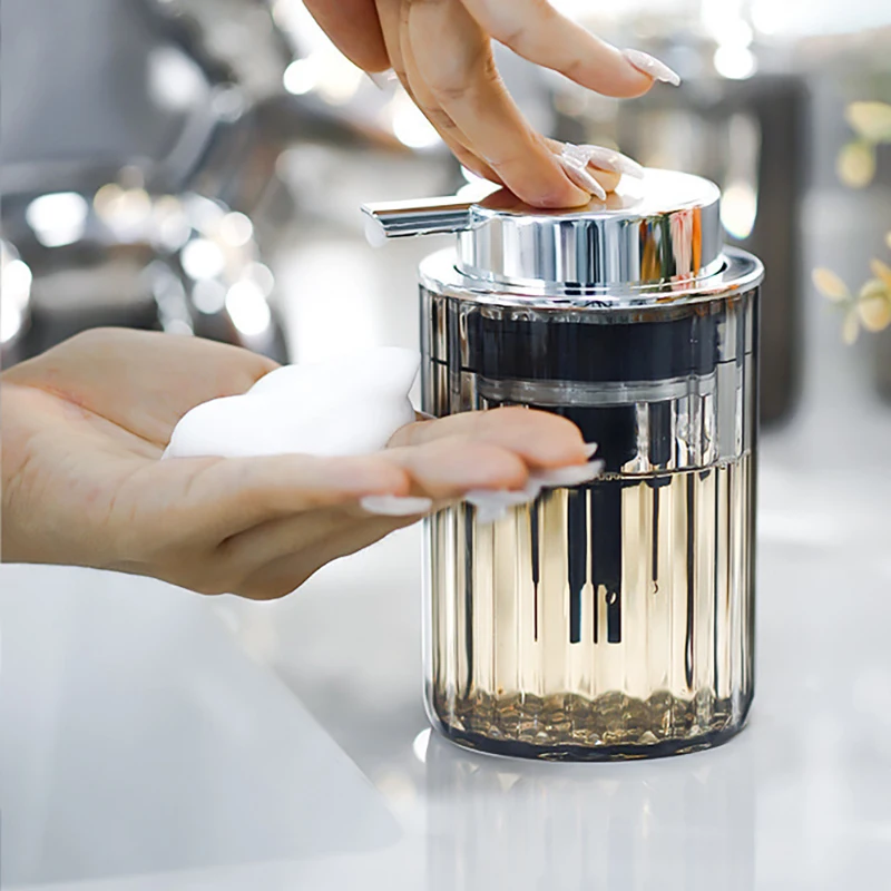 Hands Foaming Soap Dispenser For Bathroom Liquid Soap Mousse Bottle Refillable Kitchen Push-type Dish Soap Container
Hands Foaming Soap Dispenser For Bathroom Liquid Soap Mousse Bottle Refillable Kitchen Push-type Dish Soap Container