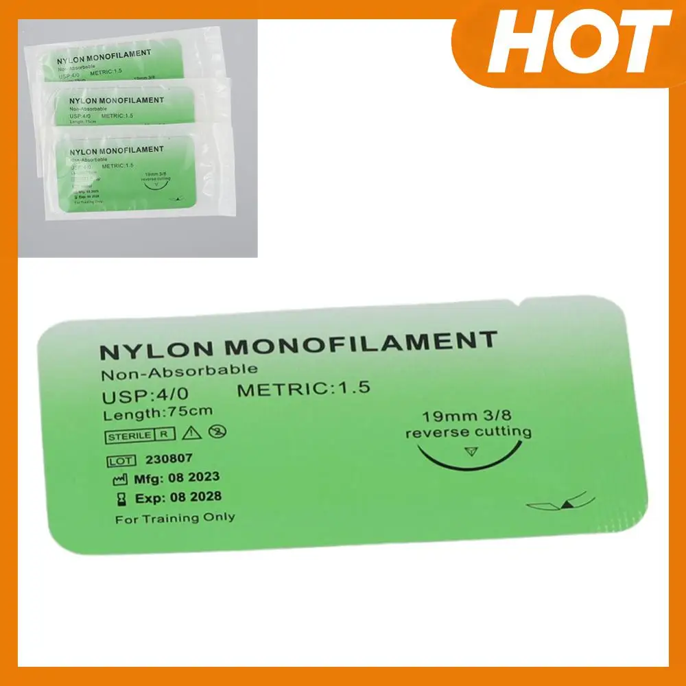 Набор для обучения наложению швов: нейлоновые и шелковые нити 4/0 для ветеринарной практики, не требующие наложения швов, для тренировок по наложению швов
Набор для обучения наложению швов: нейлоновые и шелковые нити 4/0 для ветеринарной практики, не требующие наложения швов, для тренировок по наложению швов