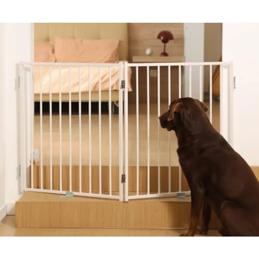Free Standing Dog Gate 30" Tall Foldable Dog Fence for Indoor Up to 52 Inch Extra Wide Puppy Gate Extension for Stairs Hallways
Free Standing Dog Gate 30" Tall Foldable Dog Fence for Indoor Up to 52 Inch Extra Wide Puppy Gate Extension for Stairs Hallways