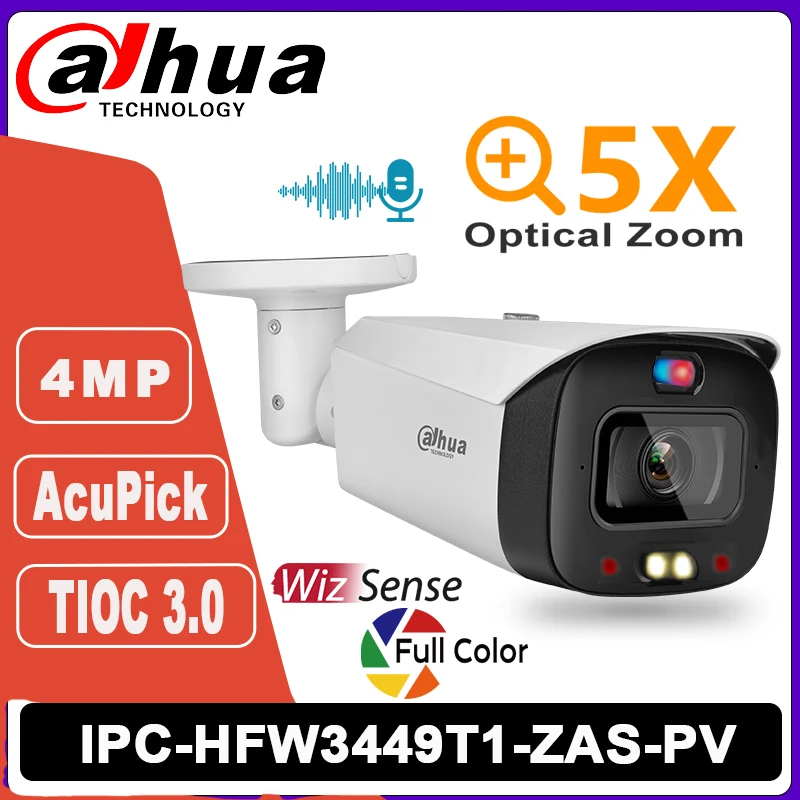 Dahua TIOC 3.0 Smart Dual Light 4-мегапиксельная цилиндрическая сетевая камера Acupick с переменным фокусным расстоянием IPC-HFW3449T1-ZAS-PV WizSense 2-стороннее аудио AI SSA
Dahua TIOC 3.0 Smart Dual Light 4-мегапиксельная цилиндрическая сетевая камера Acupick с переменным фокусным расстоянием IPC-HFW3449T1-ZAS-PV WizSense 2-стороннее аудио AI SSA