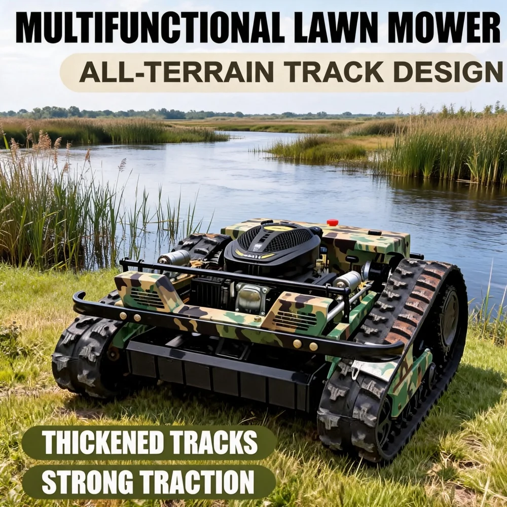 High Efficiency Zero Turn Mower 800mm Cutting Width Tracked Lawn Mower Remote Control Customization CE Certified Garden Use
High Efficiency Zero Turn Mower 800mm Cutting Width Tracked Lawn Mower Remote Control Customization CE Certified Garden Use
