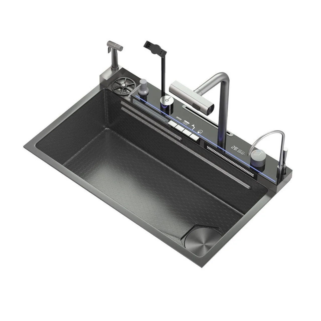 Newly upgraded whale flying rain waterfall large single slot nano embossed stainless steel sink vegetable basin kitchen dishwash
Newly upgraded whale flying rain waterfall large single slot nano embossed stainless steel sink vegetable basin kitchen dishwash