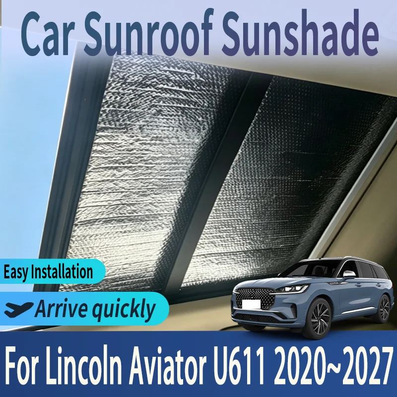 Auto Sunroof Sunshades For Lincoln Aviator U611 2020~2027 2025 Car Skylight Roof Sunscreen Heat Insulation Anti-UV Accessories
Auto Sunroof Sunshades For Lincoln Aviator U611 2020~2027 2025 Car Skylight Roof Sunscreen Heat Insulation Anti-UV Accessories