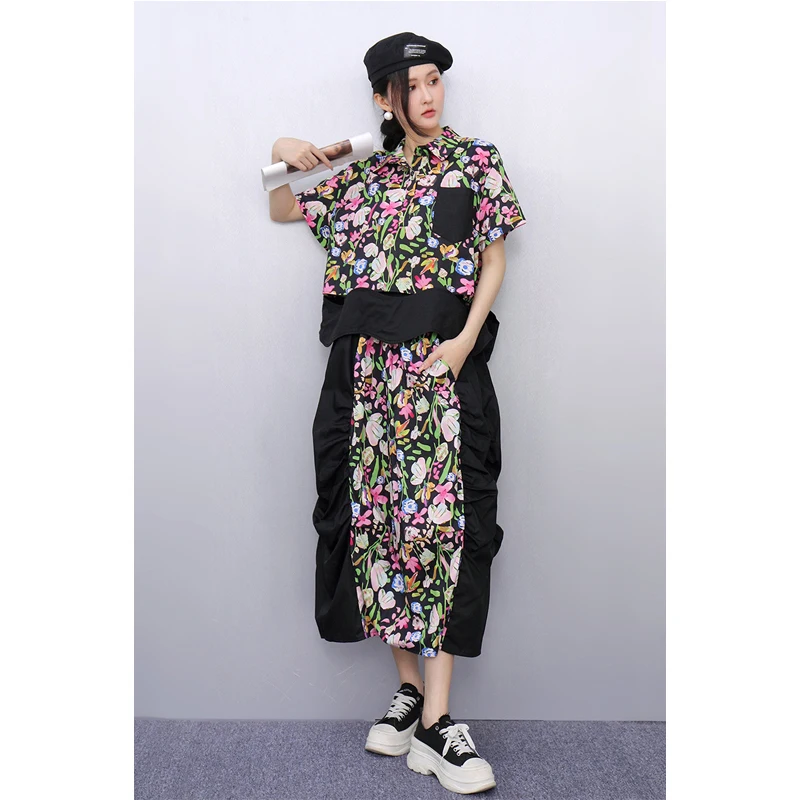 Niche Design Sense 2025 Spring/Summer New Women's Set Loose Large Floral Shirt Drawn Long Skirt Fashion 2 Pieces костюм женский
Niche Design Sense 2025 Spring/Summer New Women's Set Loose Large Floral Shirt Drawn Long Skirt Fashion 2 Pieces костюм женский