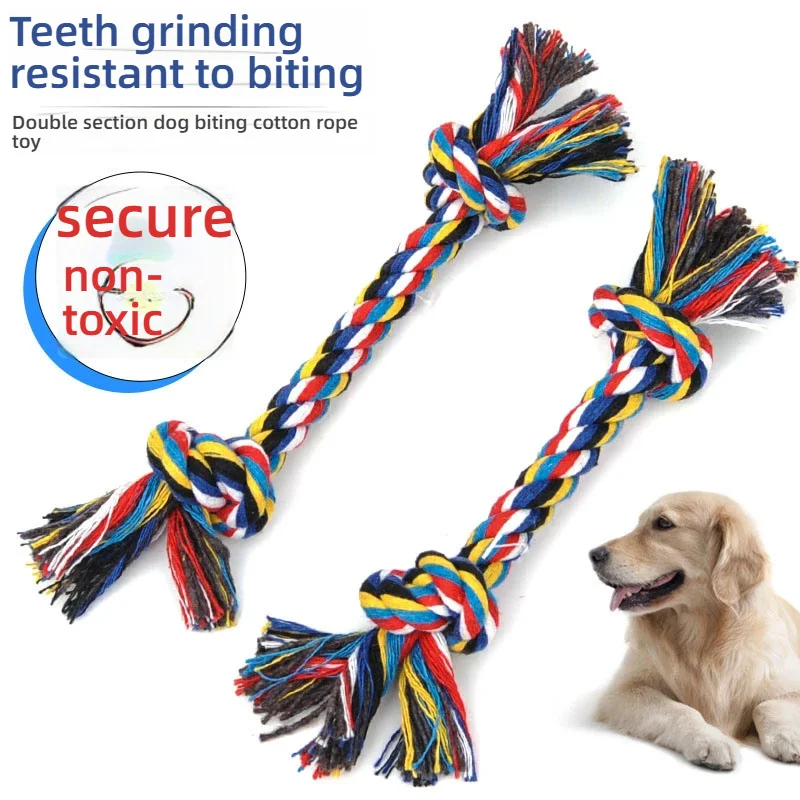 Dog Grinding Toy Teeth Cleaning Dog Bite Resistant Rope Knot Double Section Cotton Rope Teeth Cleaning Rope
Dog Grinding Toy Teeth Cleaning Dog Bite Resistant Rope Knot Double Section Cotton Rope Teeth Cleaning Rope