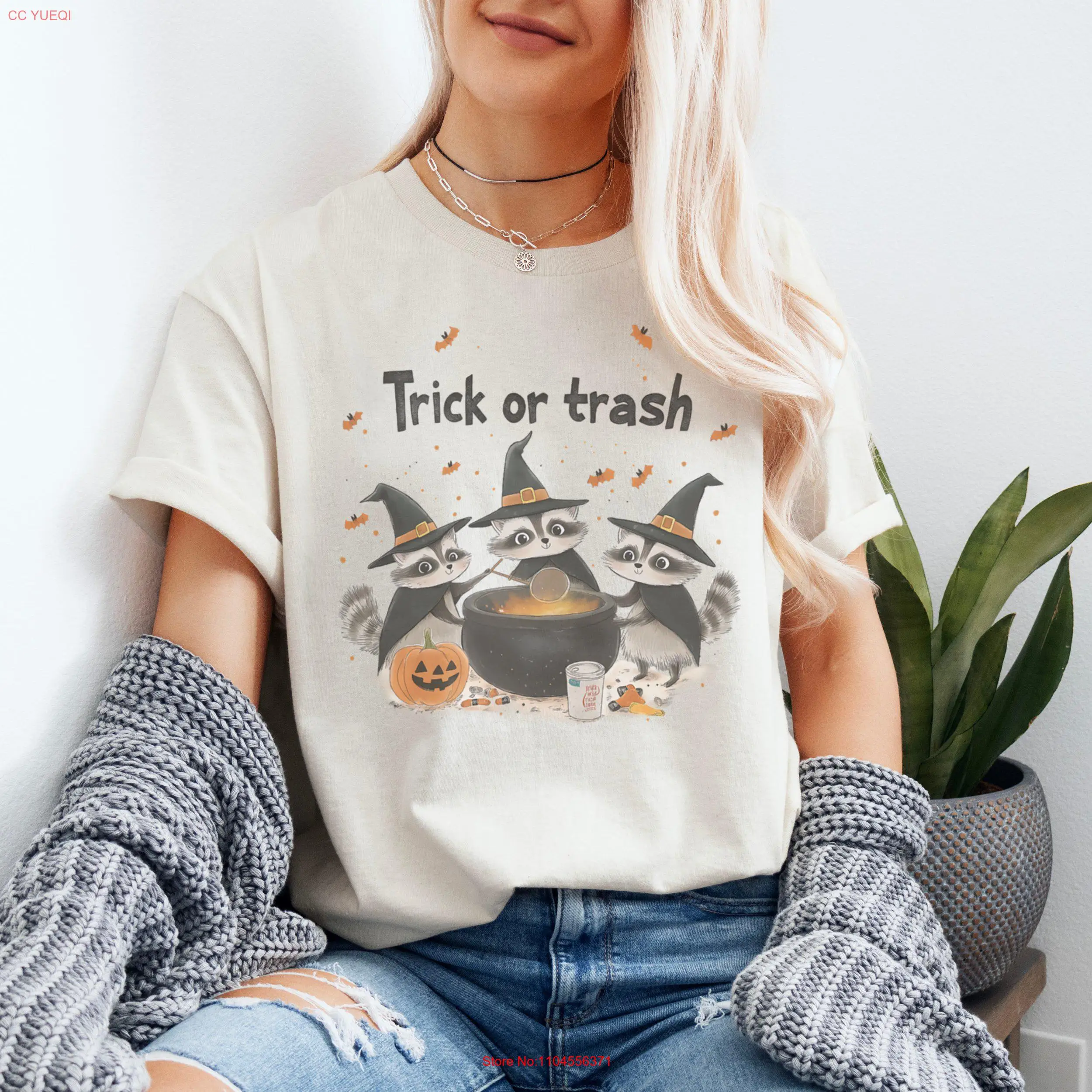Funny Halloween T Shirt Trick or Trash Design Cute Witchy Raccoons Perfect for Parties Spooky Season
Funny Halloween T Shirt Trick or Trash Design Cute Witchy Raccoons Perfect for Parties Spooky Season