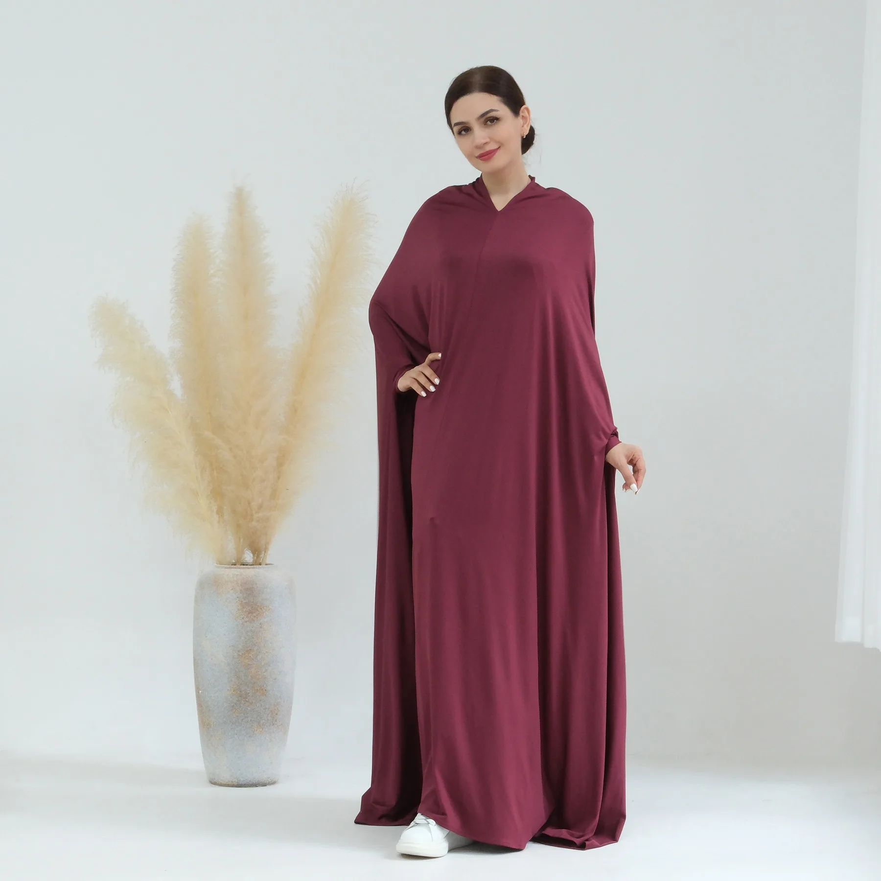 Eid Djellaba Ramadan Hooded Abaya Prayer Garment Women Muslim Overhead Modest Dress Arabic Robe Islam Clothing Kaftan Jalabiya
Eid Djellaba Ramadan Hooded Abaya Prayer Garment Women Muslim Overhead Modest Dress Arabic Robe Islam Clothing Kaftan Jalabiya