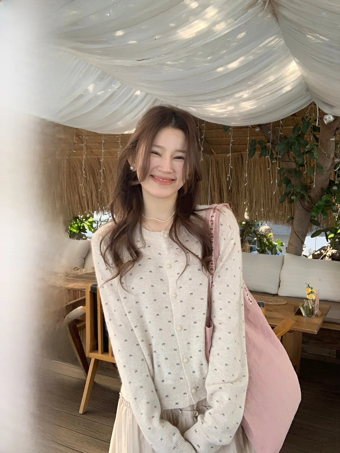 Loose Knitted Cardigan Women's Style Knot Korean Aesthetic Soft Acrylic Long Sleeve round Neck Button up Top
Loose Knitted Cardigan Women's Style Knot Korean Aesthetic Soft Acrylic Long Sleeve round Neck Button up Top