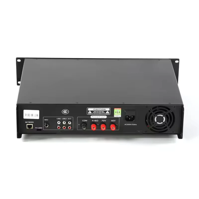 120W Digital Audio Amplifier Factory Direct Sale IP Network Public Address System for School Broadcasting
120W Digital Audio Amplifier Factory Direct Sale IP Network Public Address System for School Broadcasting