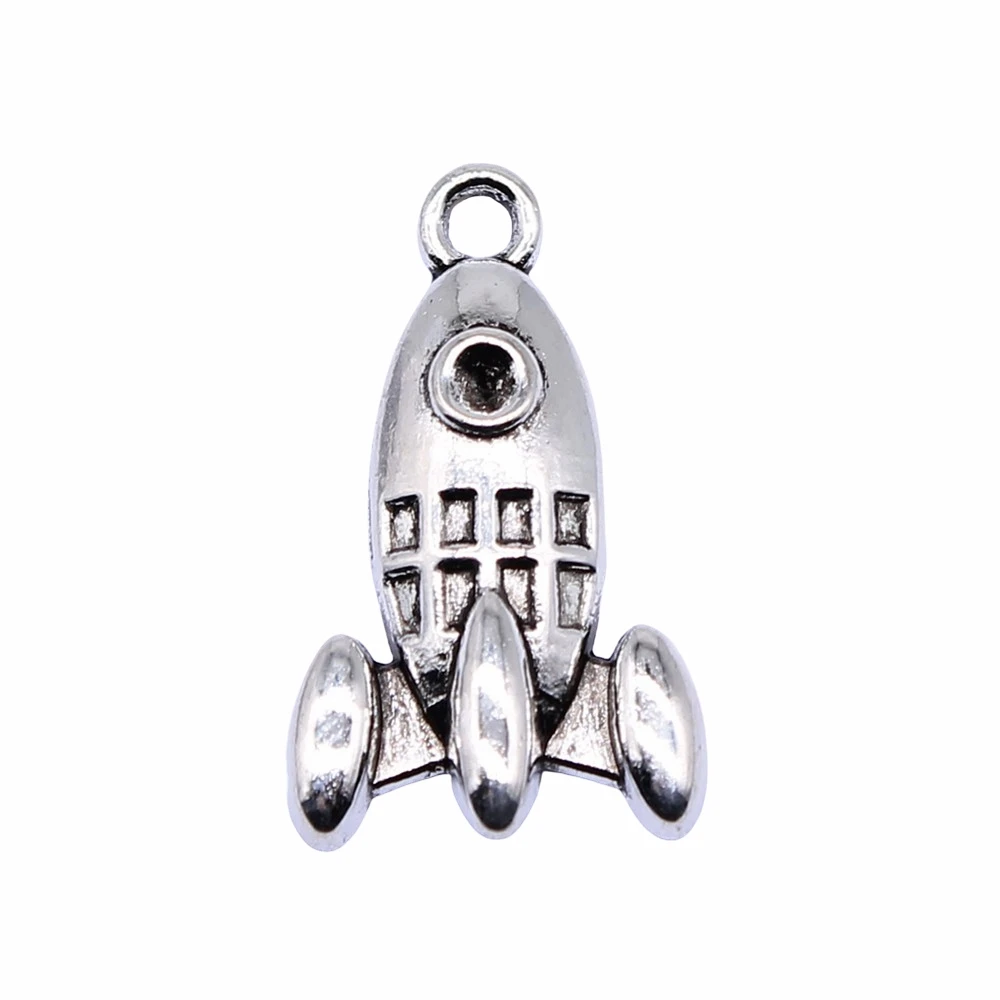 Wholesale 150pcs/bag 14x23mm Antique Silver Color Rocket Charms For Jewelry Making DIY Jewelry Findings
Wholesale 150pcs/bag 14x23mm Antique Silver Color Rocket Charms For Jewelry Making DIY Jewelry Findings