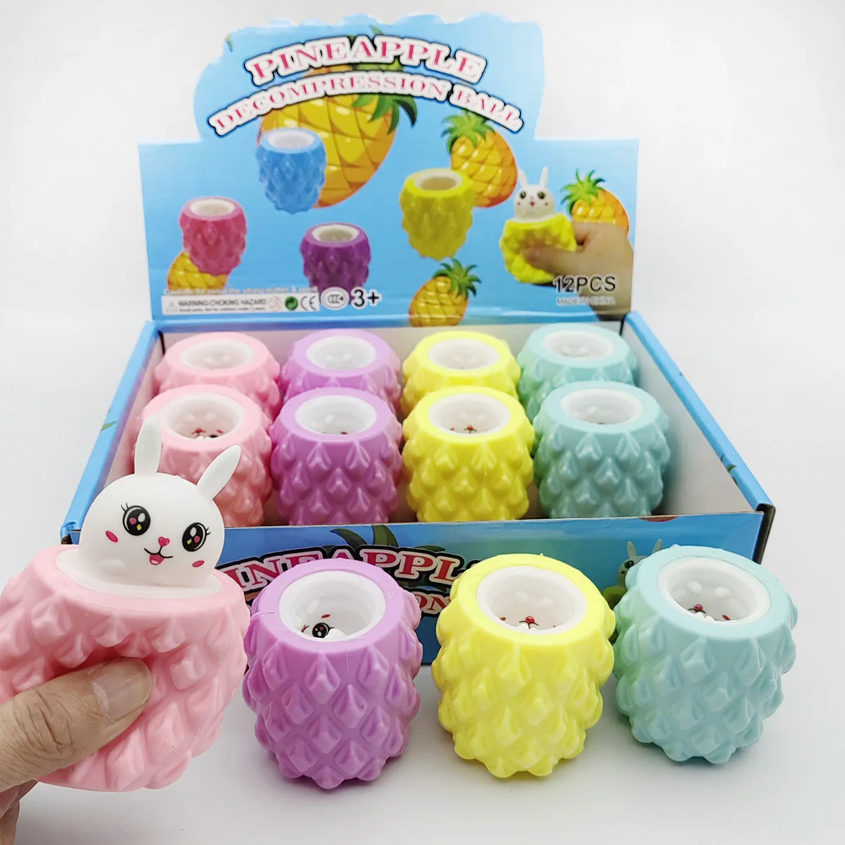 Cute pineapple Rabbit Squeeze Toy Unique Cup Stress Relief Fidget Toy Portable Sensory Adults Office Home Relax
Cute pineapple Rabbit Squeeze Toy Unique Cup Stress Relief Fidget Toy Portable Sensory Adults Office Home Relax