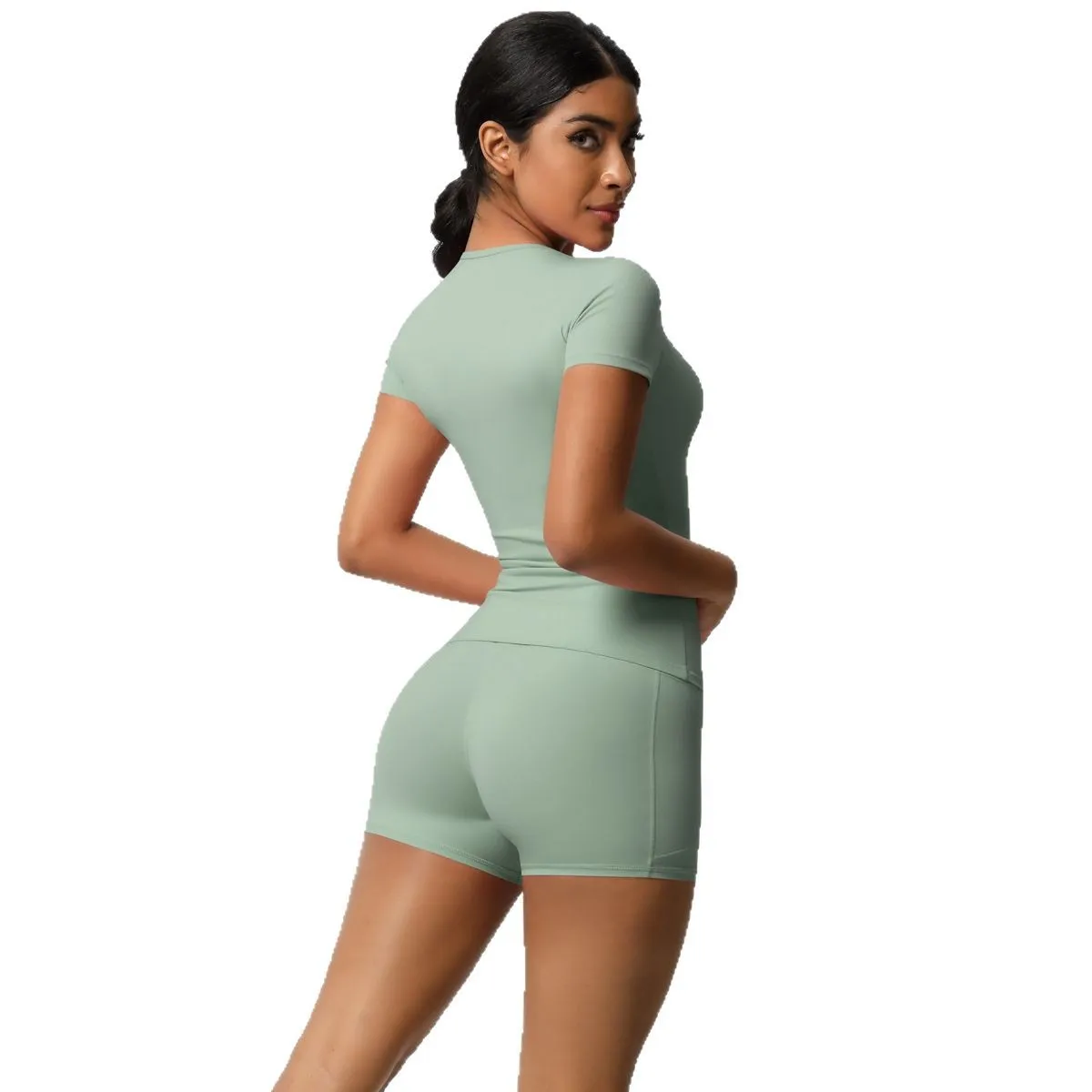 2025 New Tight Brushed Quick-drying T-shirt Yoga Clothes Suit Outdoor Running Fitness Pocket Shorts Sports Suit
2025 New Tight Brushed Quick-drying T-shirt Yoga Clothes Suit Outdoor Running Fitness Pocket Shorts Sports Suit