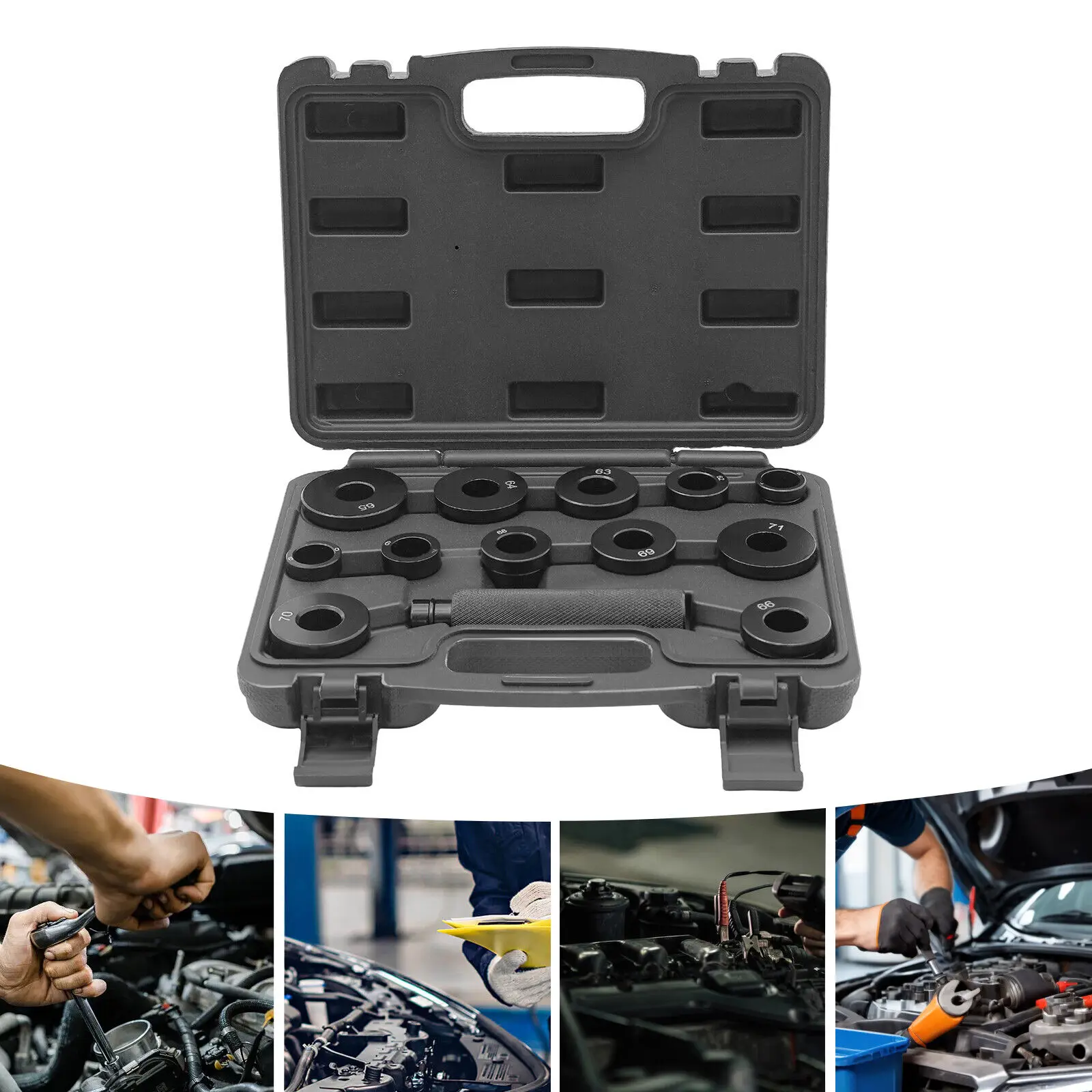 Transmissions Bushing Driver Set, Bushing Driver Tools Kit, 13PCS Bushing Driver Tools
Transmissions Bushing Driver Set, Bushing Driver Tools Kit, 13PCS Bushing Driver Tools