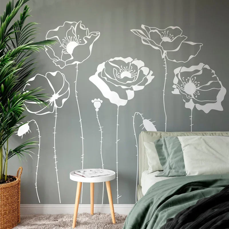Poppys Flower Wall Decals Plant Vinyl Sticker Nature Wall Decoration Flower Nursery Decal Living Room Art Murals 2179
Poppys Flower Wall Decals Plant Vinyl Sticker Nature Wall Decoration Flower Nursery Decal Living Room Art Murals 2179