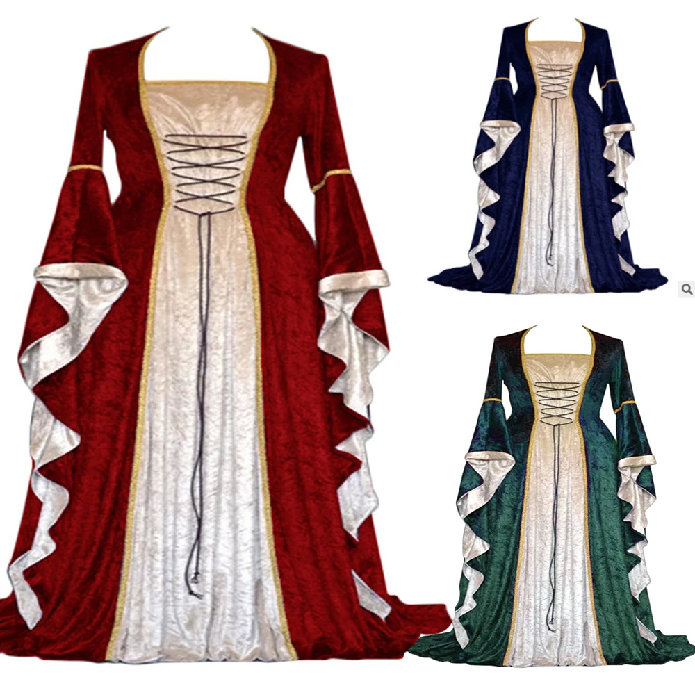 Princess Dress For Women Vintage Victorian Medieval Costume Court Style Renaissance Dress Cosplay Halloween Dress
Princess Dress For Women Vintage Victorian Medieval Costume Court Style Renaissance Dress Cosplay Halloween Dress
