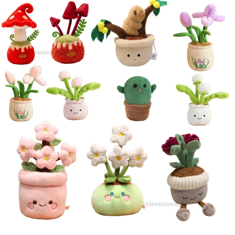 Artificial Potted Green Plants Plush Toys andelion Narcissus Mushroom Cactus Peach Blossom Cartoon Girls Boys Birthday Gift Deco
Artificial Potted Green Plants Plush Toys andelion Narcissus Mushroom Cactus Peach Blossom Cartoon Girls Boys Birthday Gift Deco