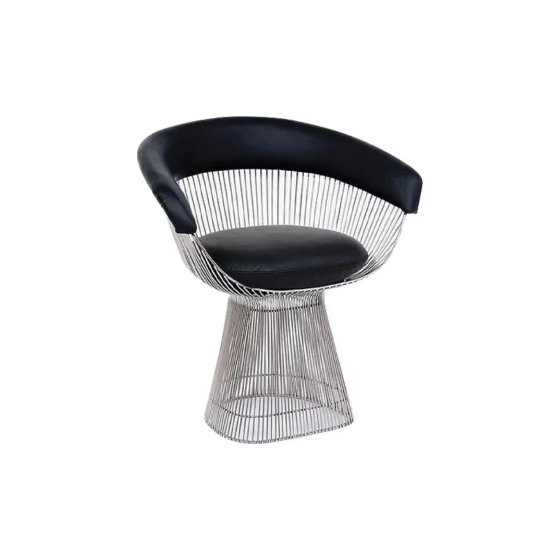 Light luxury metal line stainless steel household dining chair fashion leisure single sofa chair
Light luxury metal line stainless steel household dining chair fashion leisure single sofa chair