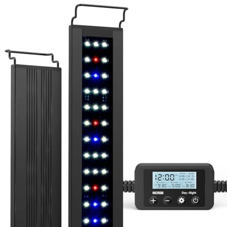 C10 Plants LED Aquarium Light, 48-60 in, 32 Watts, Full Spectrum Fish Tank Light with Timer, Day and Night Cycle, Brightness Ad
C10 Plants LED Aquarium Light, 48-60 in, 32 Watts, Full Spectrum Fish Tank Light with Timer, Day and Night Cycle, Brightness Ad