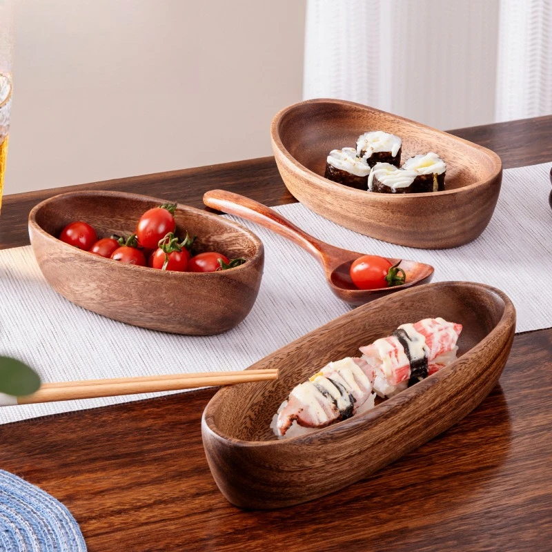 Walnut Wood Boat Shaped Bowl Handmade Creative Pickle Fruit Salad Dish Vintage Home Tableware
Walnut Wood Boat Shaped Bowl Handmade Creative Pickle Fruit Salad Dish Vintage Home Tableware
