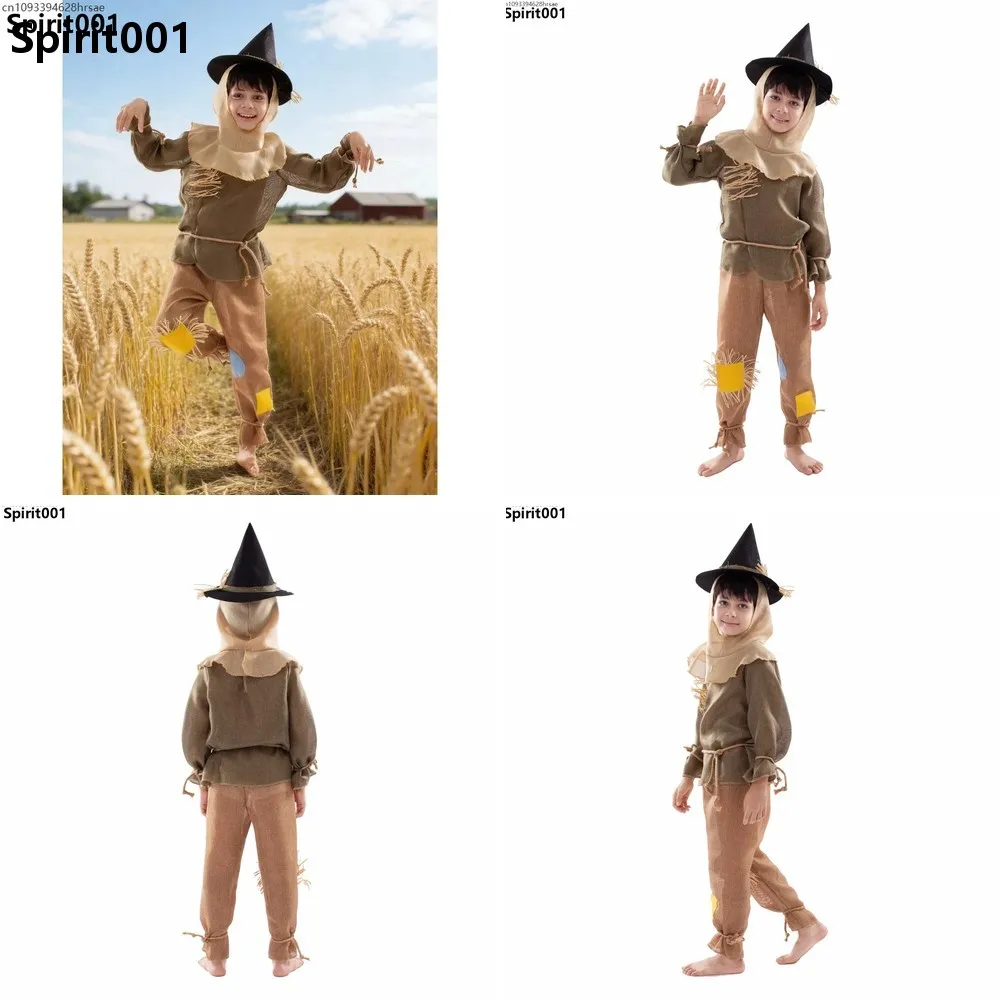 Cosplay Scarecrow Costume with Hat Carnival Patchwork Outfit for Kids Book Day School Party Stage Performance
Cosplay Scarecrow Costume with Hat Carnival Patchwork Outfit for Kids Book Day School Party Stage Performance