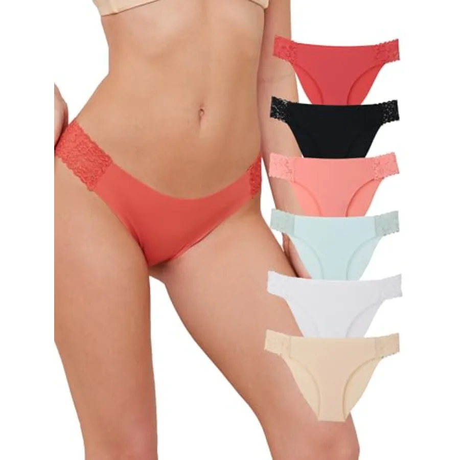 Seamless Underwear for Women Sexy No Show Bikini Panties Lace Ladies low waist Invisible Cheeky
Seamless Underwear for Women Sexy No Show Bikini Panties Lace Ladies low waist Invisible Cheeky