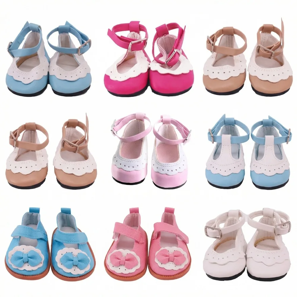 Suitable For 18 Inch Dolls, 43cm Doll Shoes, Sweet And Fashionable Lace Leather Shoes, Bow Leather Shoes, Children's Gifts
Suitable For 18 Inch Dolls, 43cm Doll Shoes, Sweet And Fashionable Lace Leather Shoes, Bow Leather Shoes, Children's Gifts