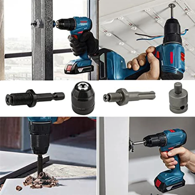 ABLN-0.8-10Mm Professional Keyless Drill Chuck Adapter 3/8Inch-24 Thread Quick Change Adapter 1/4Inch Hex 1/2Inch
ABLN-0.8-10Mm Professional Keyless Drill Chuck Adapter 3/8Inch-24 Thread Quick Change Adapter 1/4Inch Hex 1/2Inch