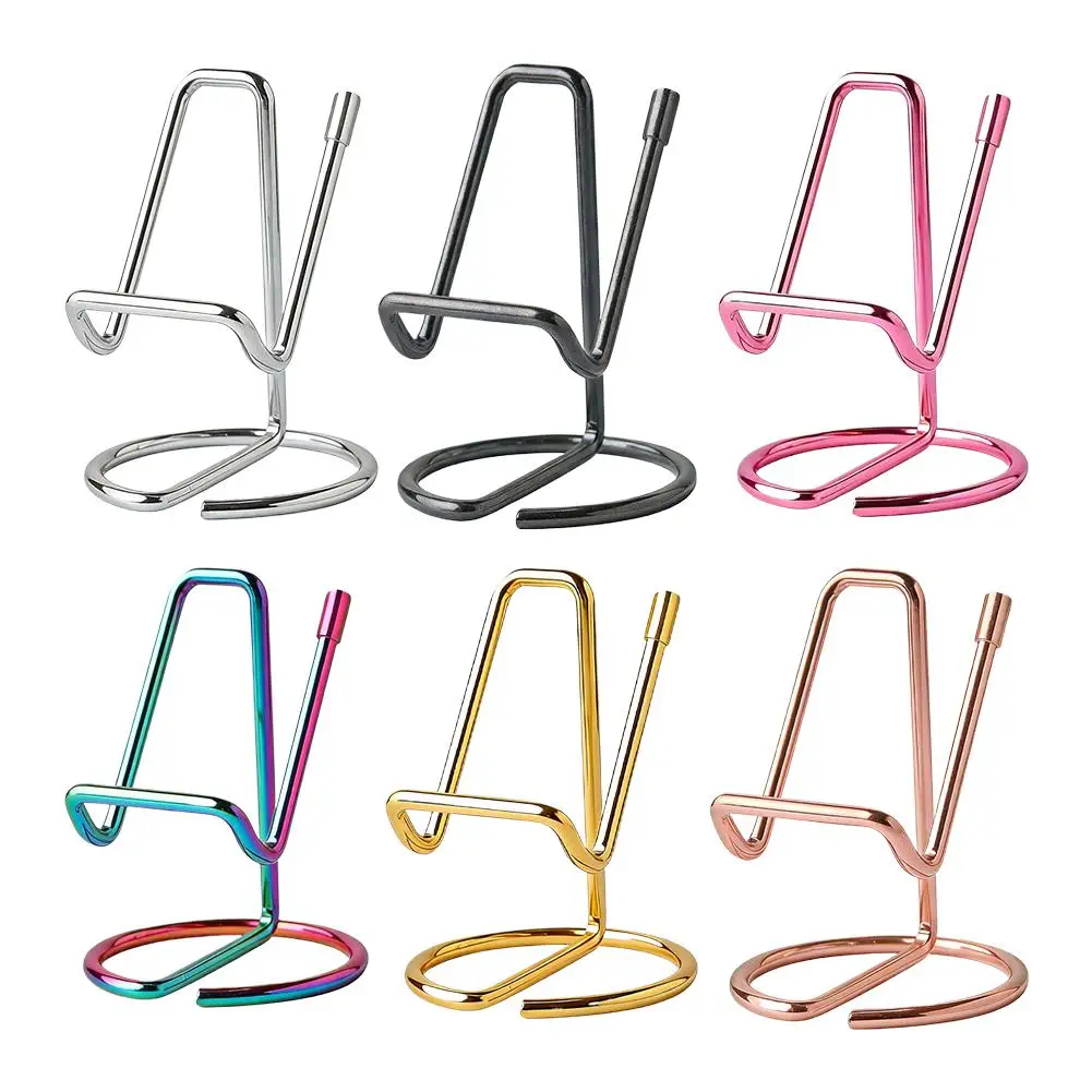 Minimalist Metal Wire Phone Holder Anti-Slip Desktop Bracket Multicolor Electroplated Creative Ironwork Stand for Office Bedroom
Minimalist Metal Wire Phone Holder Anti-Slip Desktop Bracket Multicolor Electroplated Creative Ironwork Stand for Office Bedroom