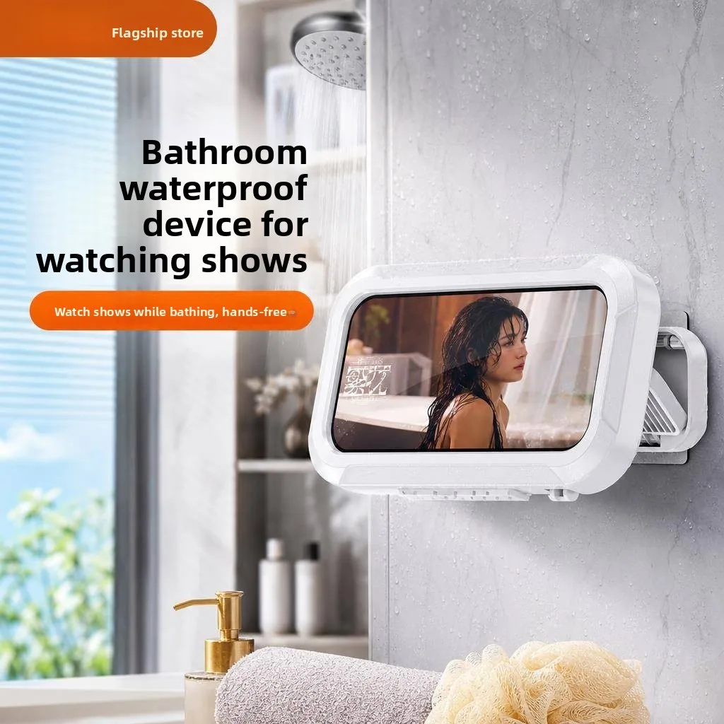 Bathroom Waterproof Phone Holder Suction Cup Rotatable Stand for Watching TV Shows Plastic Storage Organizer No Drilling Requ...
Bathroom Waterproof Phone Holder Suction Cup Rotatable Stand for Watching TV Shows Plastic Storage Organizer No Drilling Requ...