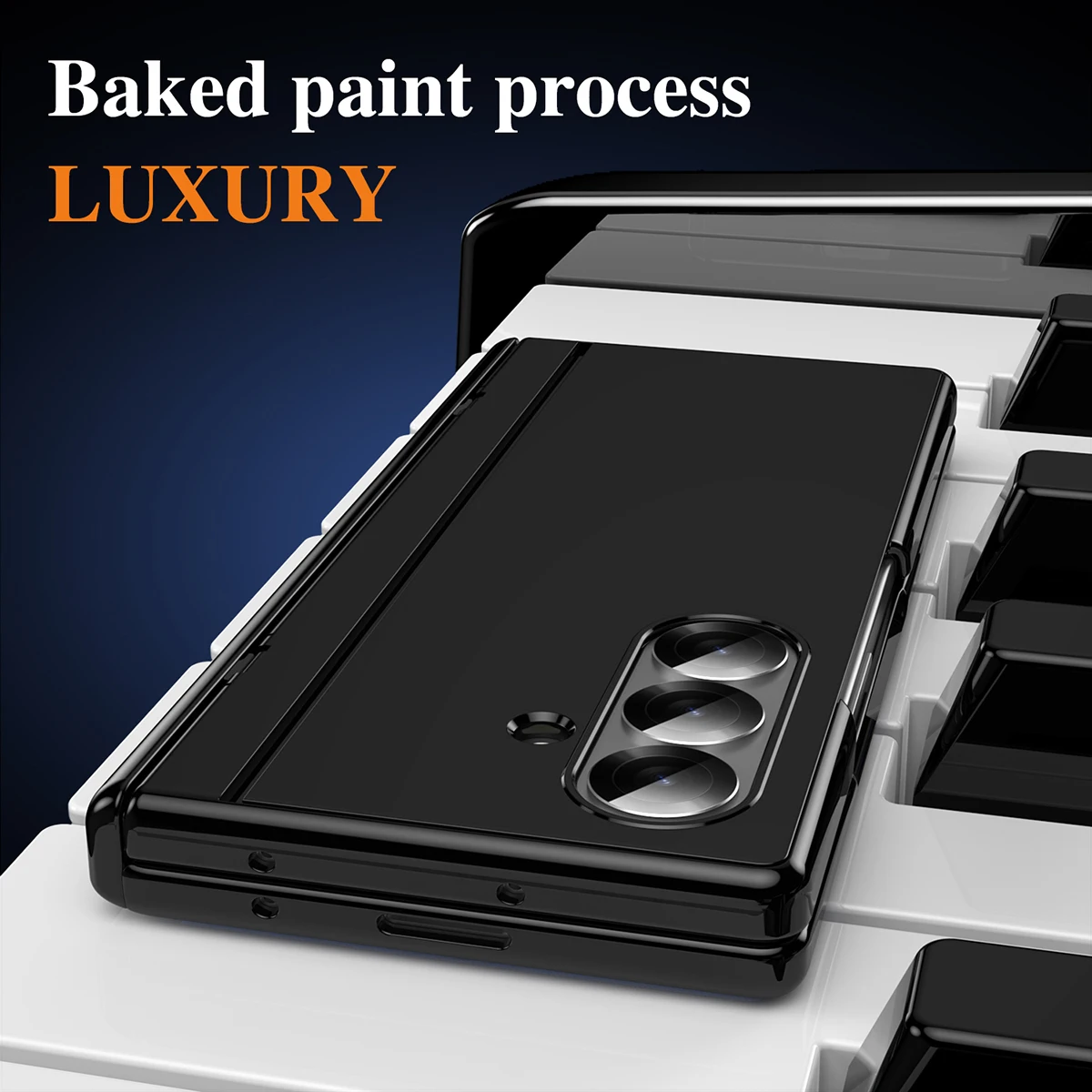 Suitable for Samsung Z-Fold7/Fold6/Fold5/Fold4/Fold3 folding stand with tempered film, soft-touch PC material, full protection
Suitable for Samsung Z-Fold7/Fold6/Fold5/Fold4/Fold3 folding stand with tempered film, soft-touch PC material, full protection