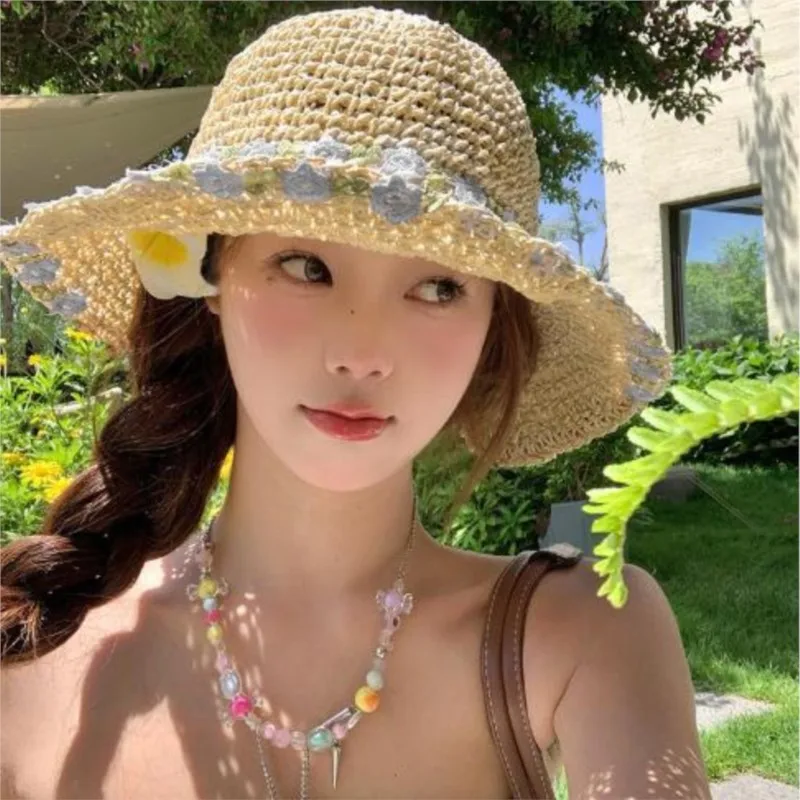 New country-style woven hat for women seaside vacation sunshade small flower foldable
New country-style woven hat for women seaside vacation sunshade small flower foldable