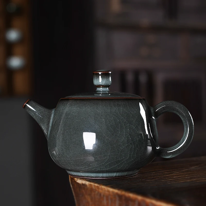 Handmade Qingbai Ceramic Tea Pot Single Pot Gongfu Tea Set Iron Bowl Ice Crack Pattern Ancient Simulation Filter for Tea Brew...
Handmade Qingbai Ceramic Tea Pot Single Pot Gongfu Tea Set Iron Bowl Ice Crack Pattern Ancient Simulation Filter for Tea Brew...