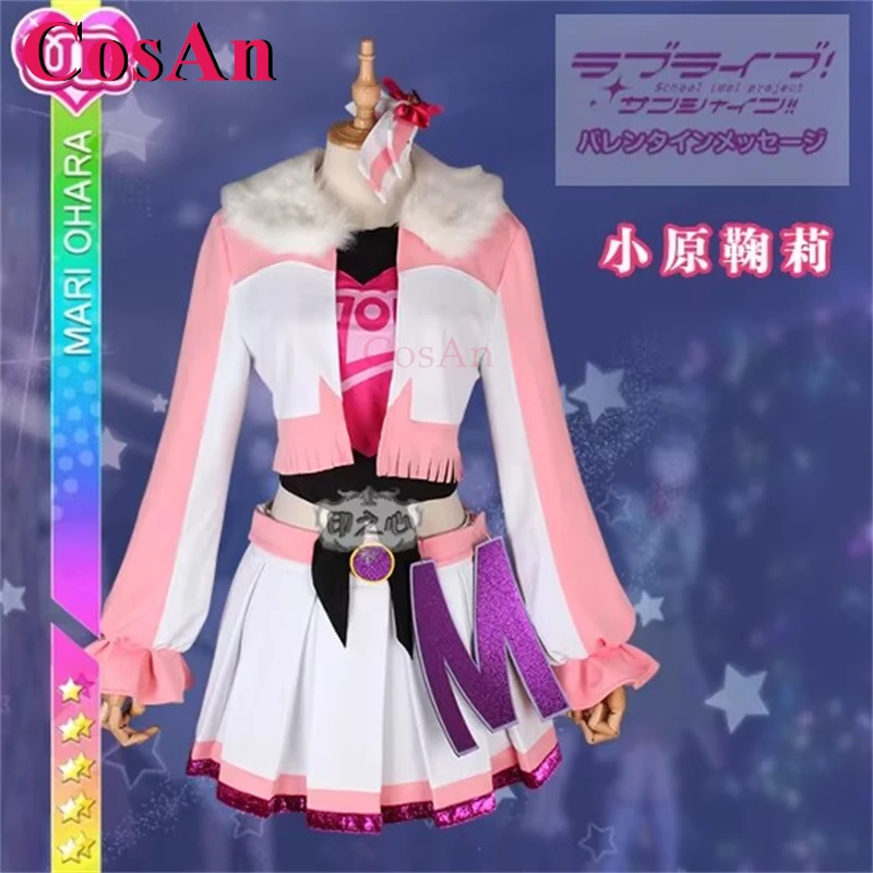 CosAn Anime LoveLive!Sunshine!! Ohara Mari Cosplay Costumes Miracle Wave Fashion Sweet Uniforms Party Role Play Clothing XS-XL
CosAn Anime LoveLive!Sunshine!! Ohara Mari Cosplay Costumes Miracle Wave Fashion Sweet Uniforms Party Role Play Clothing XS-XL