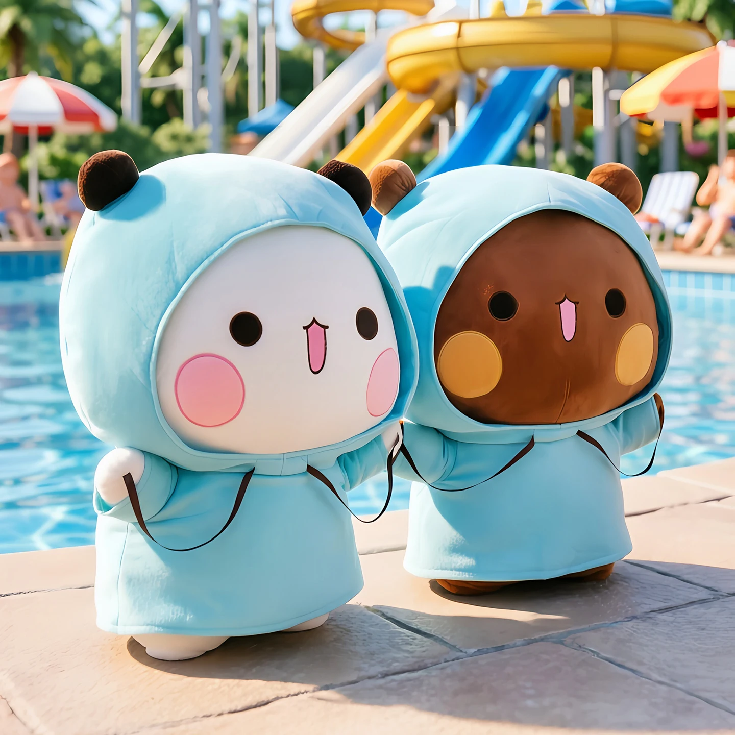 Large Size Cartoon Bear Wearing Blue Raincoat Stuffed Plush Toy Soft Couple Doll Kawaii Animal Pillow for Children Bedroom Decor
Large Size Cartoon Bear Wearing Blue Raincoat Stuffed Plush Toy Soft Couple Doll Kawaii Animal Pillow for Children Bedroom Decor