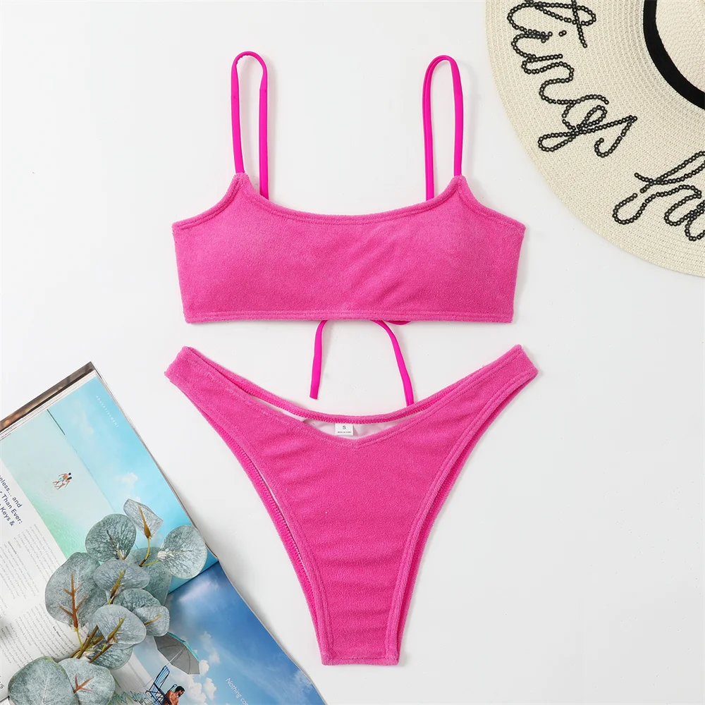 Сексуальный слинг-бикини на шнурке с открытой спиной, купальник-бандо, полотенце Y2K, купальник с эффектом пуш-ап, женский пляжный купальный костюм, отпускная одежда 
Сексуальный слинг-бикини на шнурке с открытой спиной, купальник-бандо, полотенце Y2K, купальник с эффектом пуш-ап, женский пляжный купальный костюм, отпускная одежда