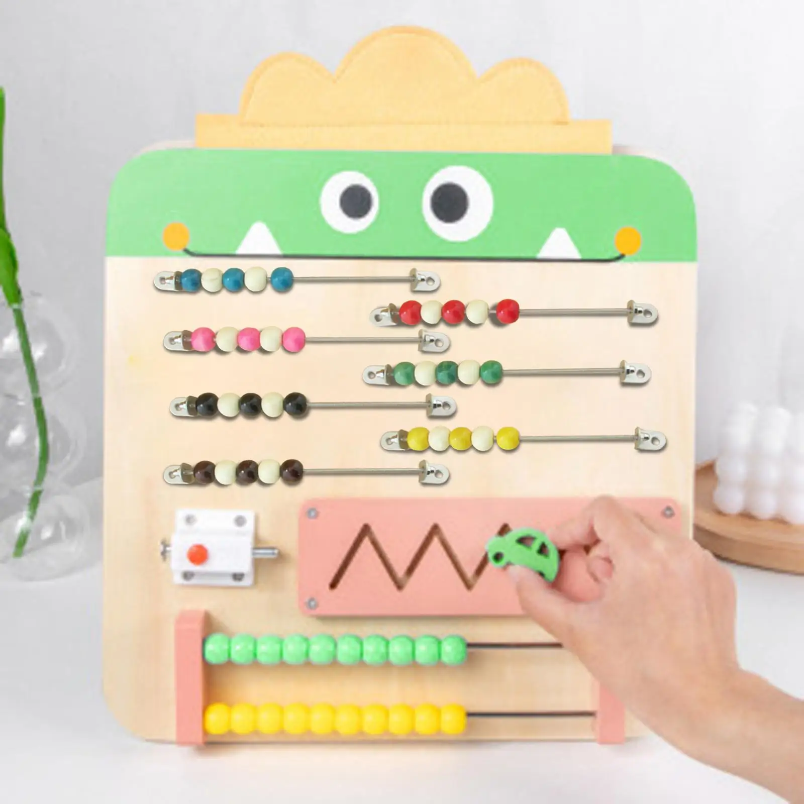 Homemade Busy Board Accessories Hand Dial Abacus Counting Beads for Boys
Homemade Busy Board Accessories Hand Dial Abacus Counting Beads for Boys