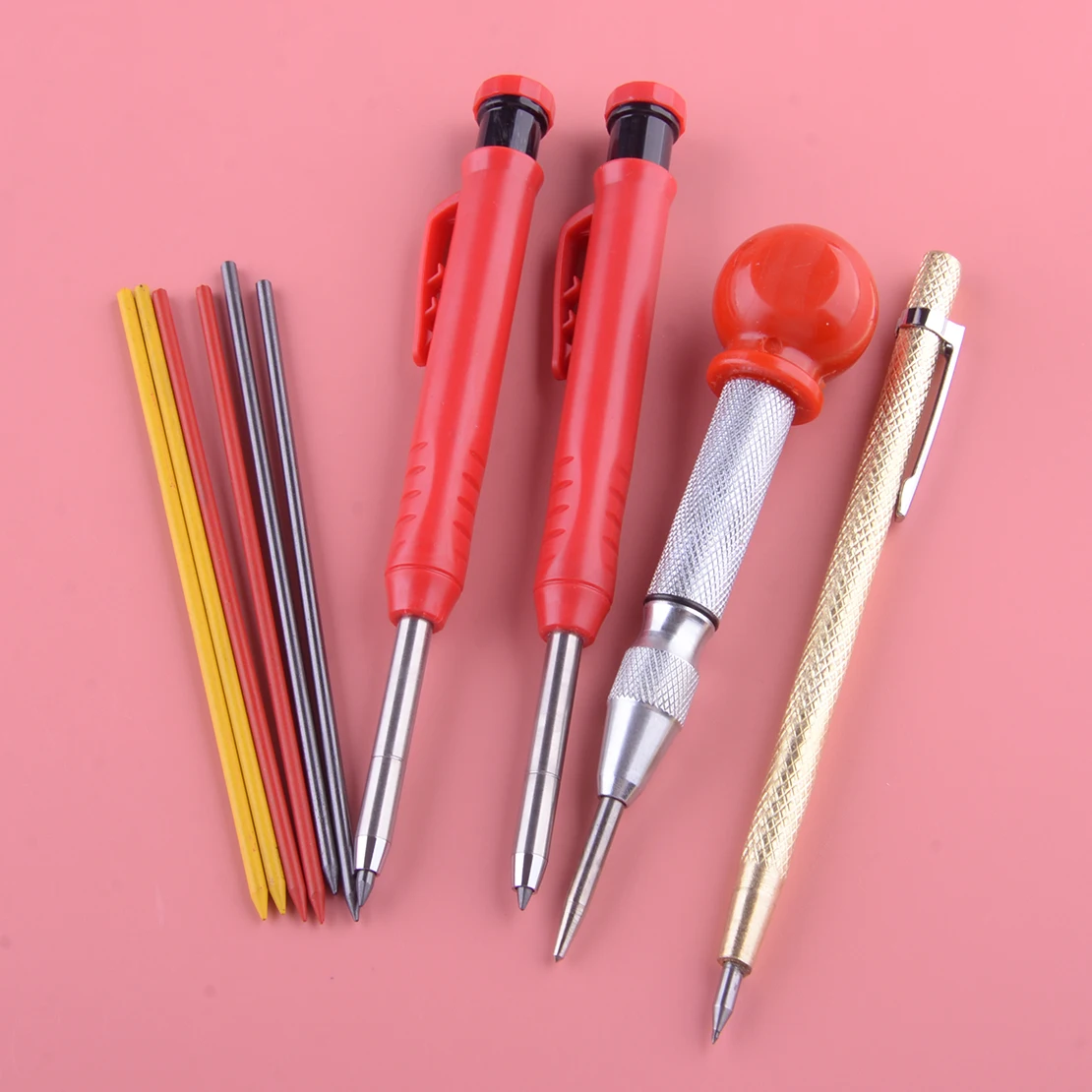 10pcs/set Deep Hole Solid Carpenter Pencil Marker Kit Woodworking Mechanical Marking Tool
10pcs/set Deep Hole Solid Carpenter Pencil Marker Kit Woodworking Mechanical Marking Tool