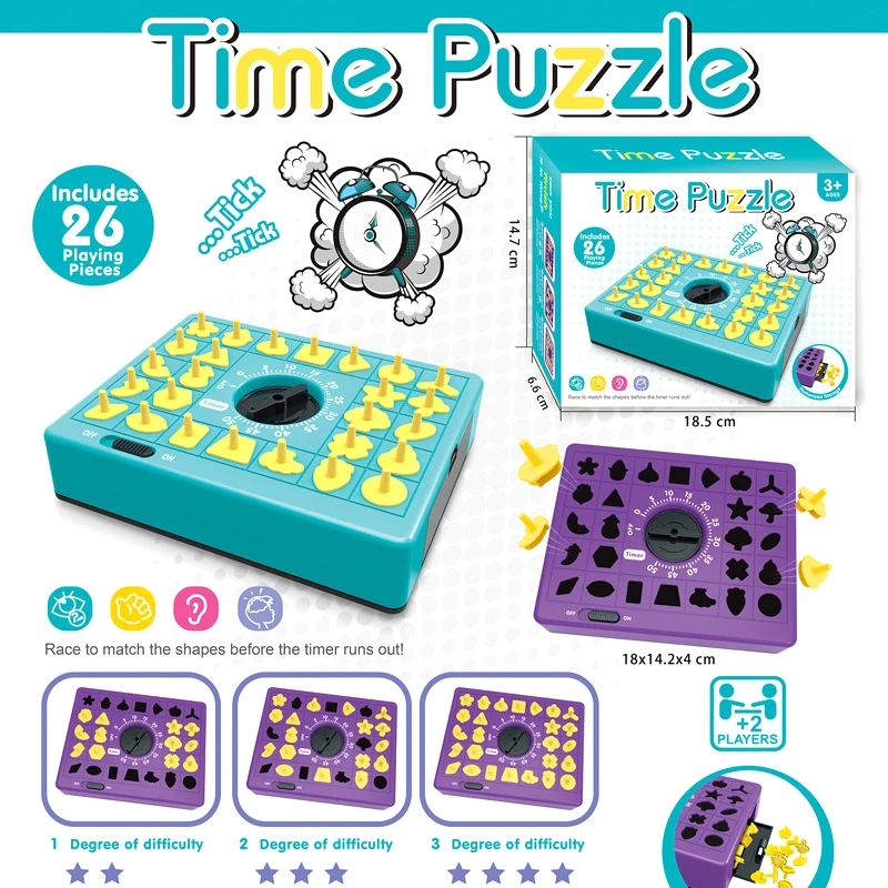 Children's Timing Matching Puzzle Game Early Childhood Educational Board Game Parent-child Interactive Concentration Toy
Children's Timing Matching Puzzle Game Early Childhood Educational Board Game Parent-child Interactive Concentration Toy