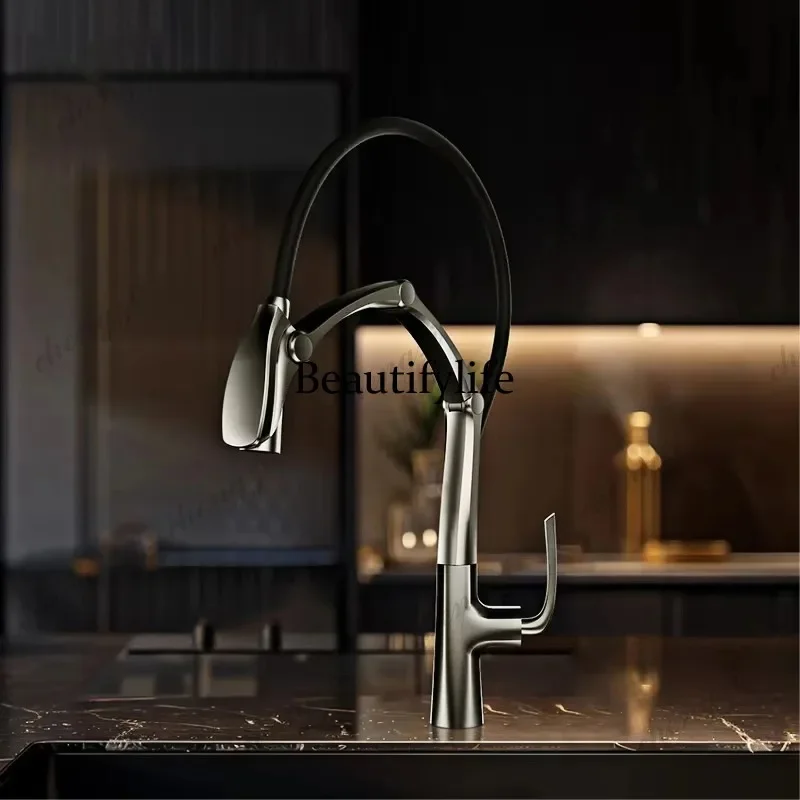 F4567 Gun Grey Luxury Brass LED Display Kitchen Faucet,Touchless Sensor,Pull-Out 3-Function Spray Water-Saving SinK Mixer
F4567 Gun Grey Luxury Brass LED Display Kitchen Faucet,Touchless Sensor,Pull-Out 3-Function Spray Water-Saving SinK Mixer