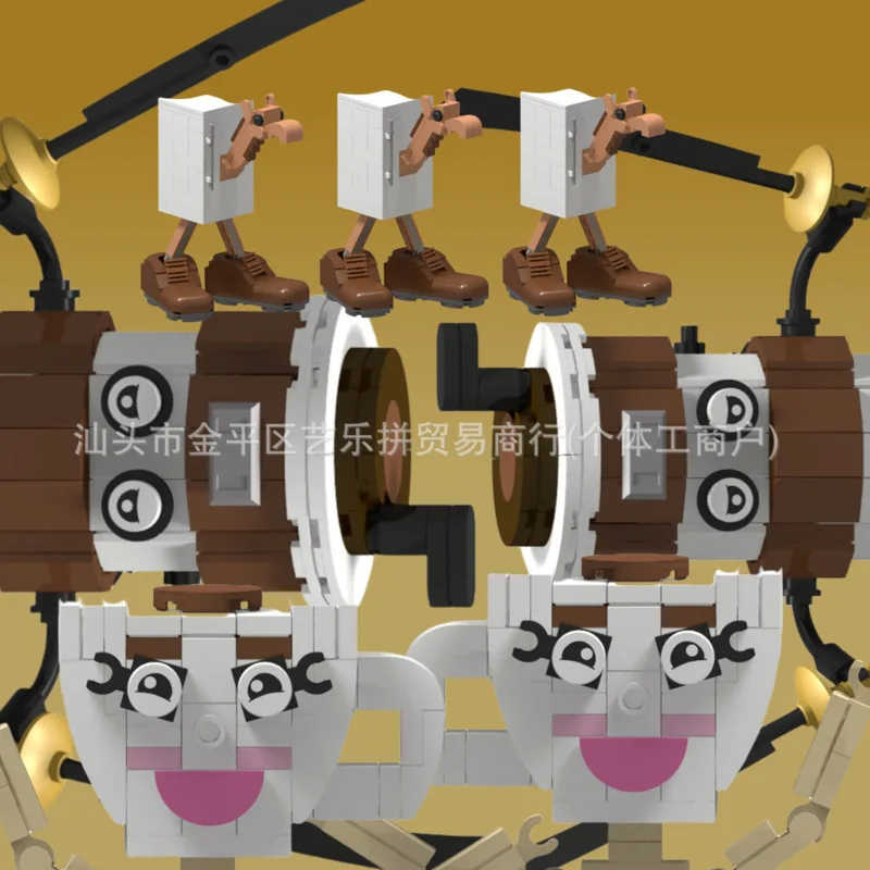 Shan Hai Jing Tree Monster Monkey BrrBrrPatapim SharkWooden Stickman Tongtongtong Building Blocks DIY Construction Toys for Kids
Shan Hai Jing Tree Monster Monkey BrrBrrPatapim SharkWooden Stickman Tongtongtong Building Blocks DIY Construction Toys for Kids