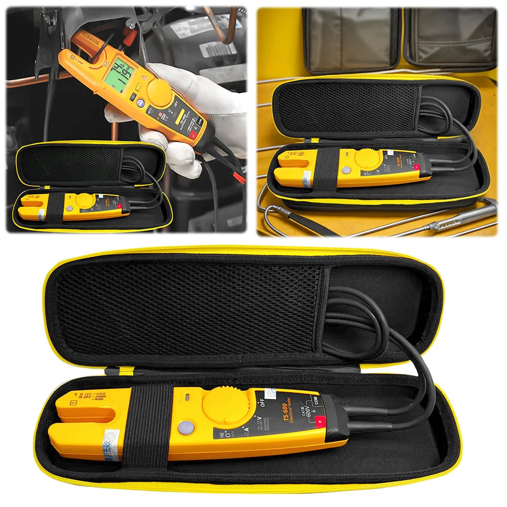 EVA Hard Carrying Case Waterproof Travel Carrying Bag Shockproof for Fluke T5-1000/T5-600/T6-1000/T6-600 Multimeter
EVA Hard Carrying Case Waterproof Travel Carrying Bag Shockproof for Fluke T5-1000/T5-600/T6-1000/T6-600 Multimeter