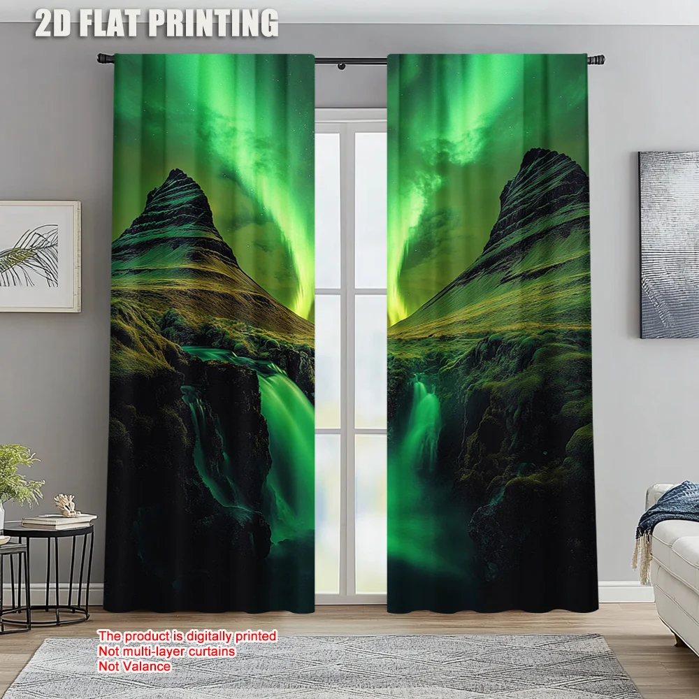 2pc, Party Window Curtains Hills Waterfall Durable Polyester,Without Electricity Festive Holiday for Indoor Celebrations, Room
2pc, Party Window Curtains Hills Waterfall Durable Polyester,Without Electricity Festive Holiday for Indoor Celebrations, Room