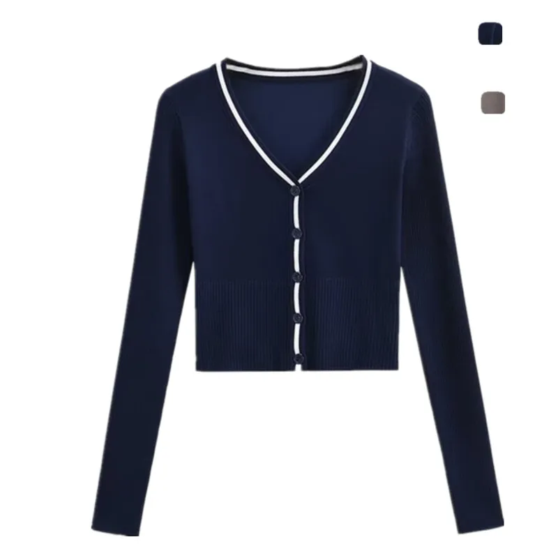 American Retro Sle V-Ne Patchwork Knitted Button Cardigan Slimming ort Sweater Street Sle Long Sve Women's Knitwear
American Retro Sle V-Ne Patchwork Knitted Button Cardigan Slimming ort Sweater Street Sle Long Sve Women's Knitwear