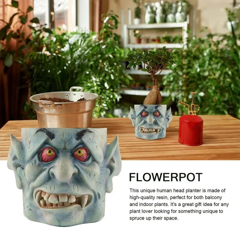 Face Planter Face Succulent Pot Resin Head Succulent Container For Indoor Outdoor Plants Creative Tabletop Ornament
Face Planter Face Succulent Pot Resin Head Succulent Container For Indoor Outdoor Plants Creative Tabletop Ornament