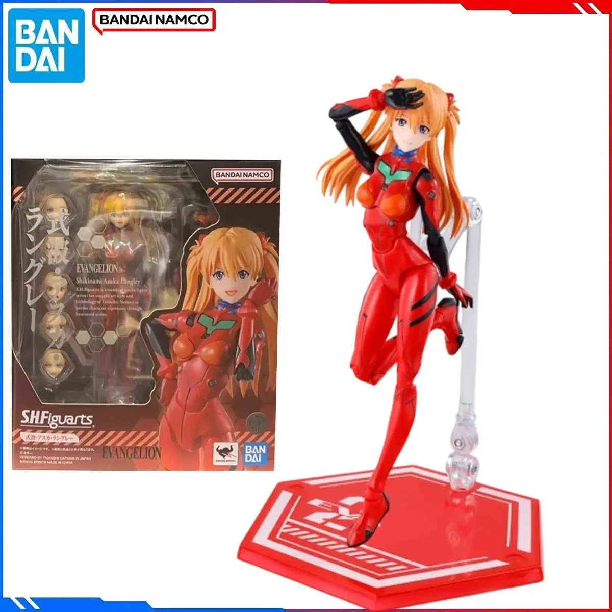 Bandai Genuine Evangelion Anime Model Kits Shikinami Asuka Langley Toys SHF Standard Action Figure Assembly Model Gift for Girl
Bandai Genuine Evangelion Anime Model Kits Shikinami Asuka Langley Toys SHF Standard Action Figure Assembly Model Gift for Girl