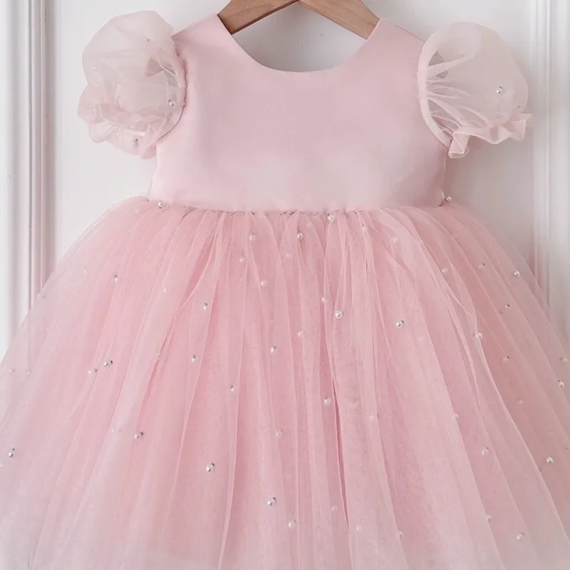 Toddler Child Bow Mesh Vestido Summer Party Birthday Baby Clothes 1-14Y Baby Girl Princess Pearl Tutu Dress Puffy Sleeve Infant
Toddler Child Bow Mesh Vestido Summer Party Birthday Baby Clothes 1-14Y Baby Girl Princess Pearl Tutu Dress Puffy Sleeve Infant